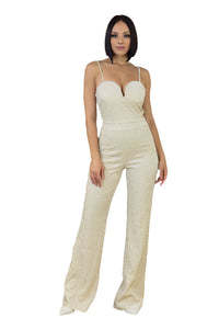 Shimmer Me Down - Jumpsuit-THE CLOTHING CAPITAL