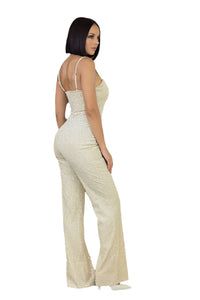 Shimmer Me Down - Jumpsuit-THE CLOTHING CAPITAL